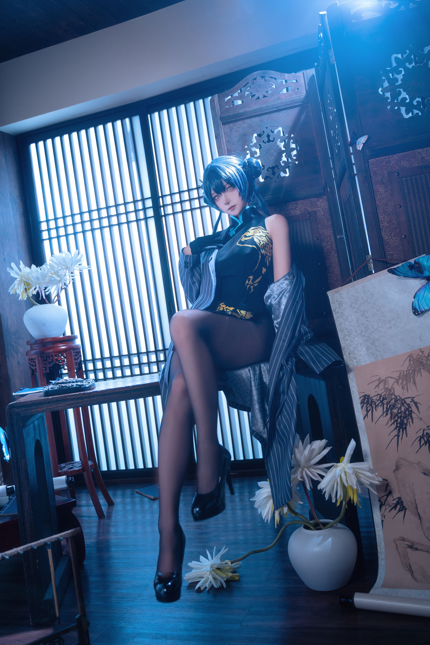 Seya-狮砸 - 蔚蓝档案 妃咲 旗袍