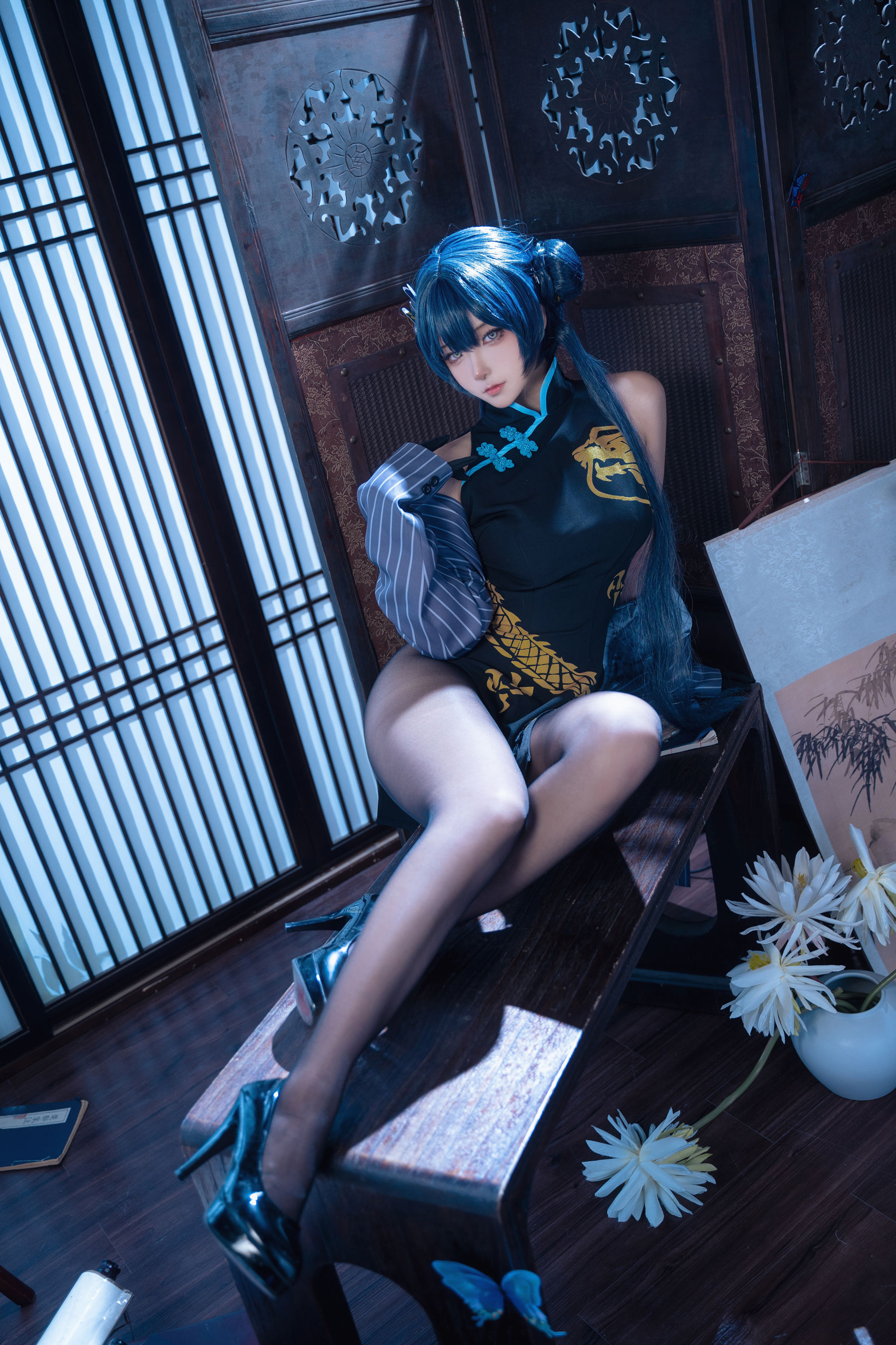 Seya-狮砸 - 蔚蓝档案 妃咲 旗袍