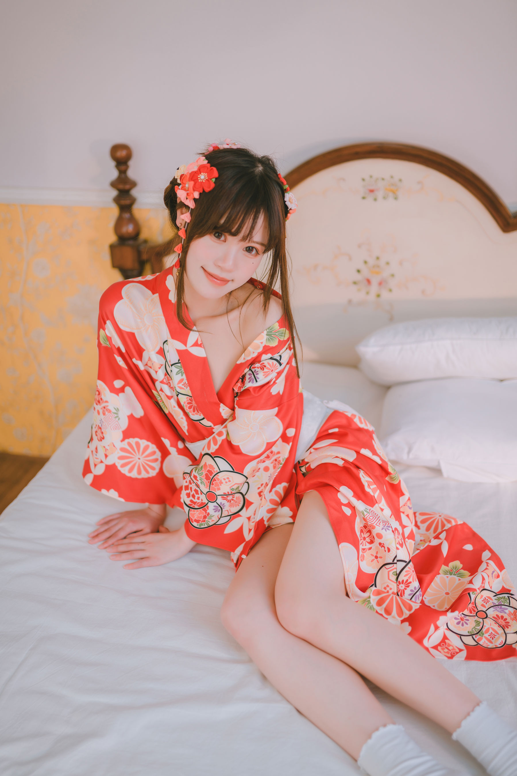 千反田鹿子 - 日常 浴衣室内