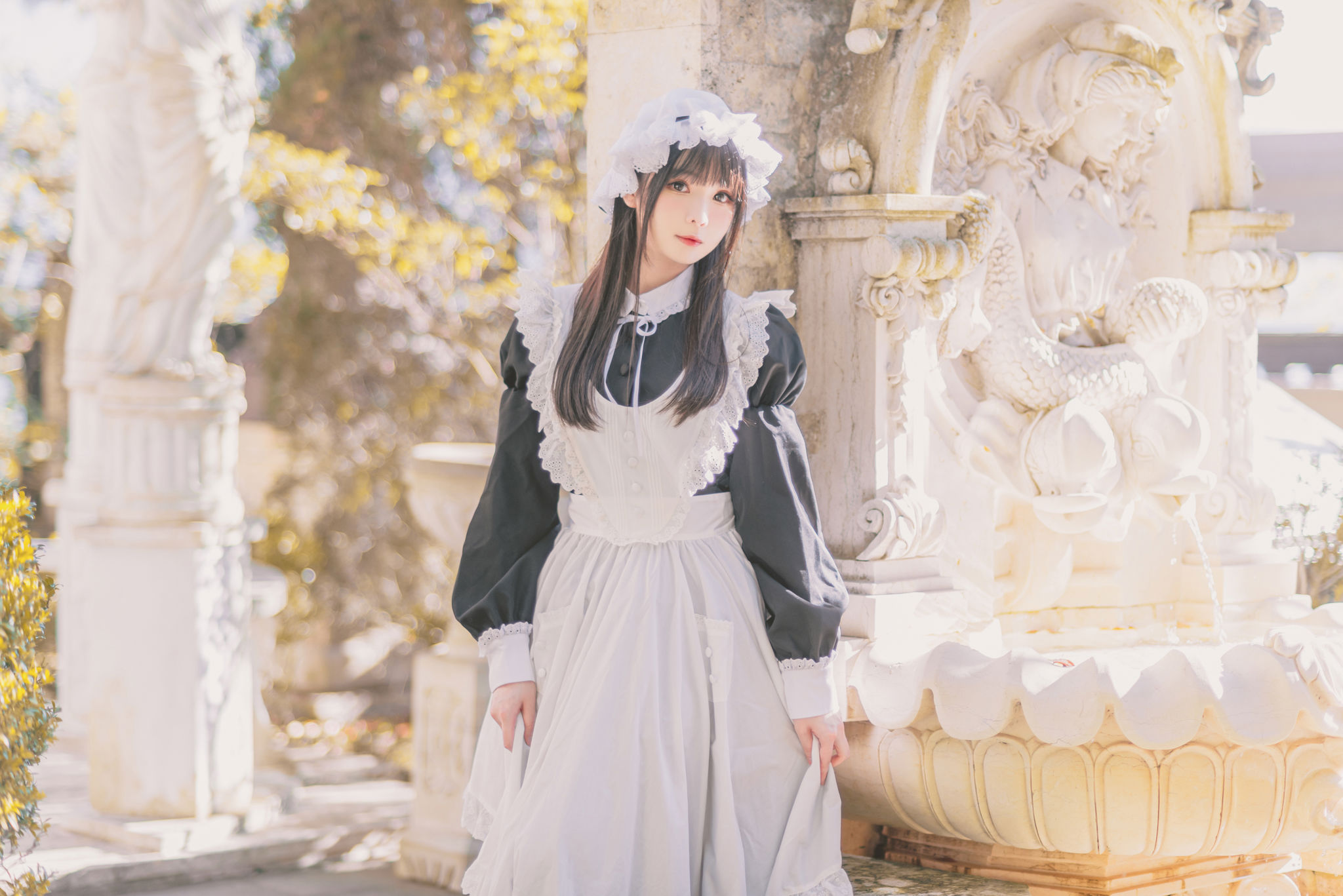 微博妹纸 霜月shimo - 女僕圖鑑 Shimo's Maid Collection vol.01