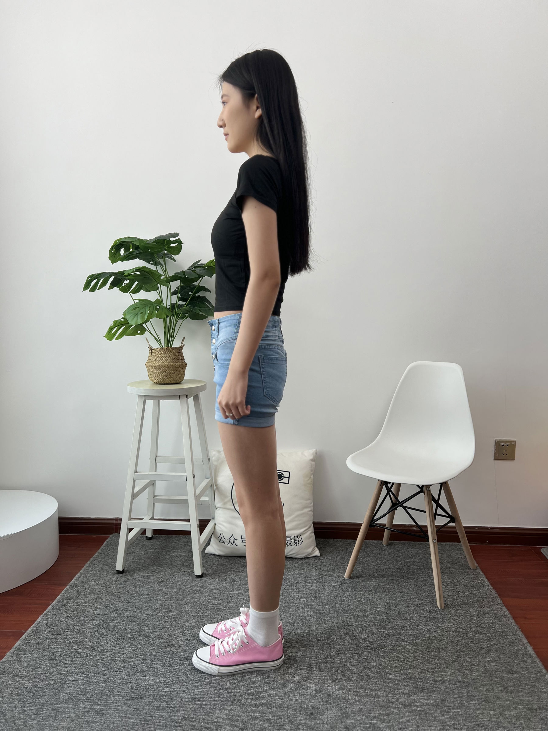 三禾摄影 No.026 牛仔短裤 棉袜 帆布鞋