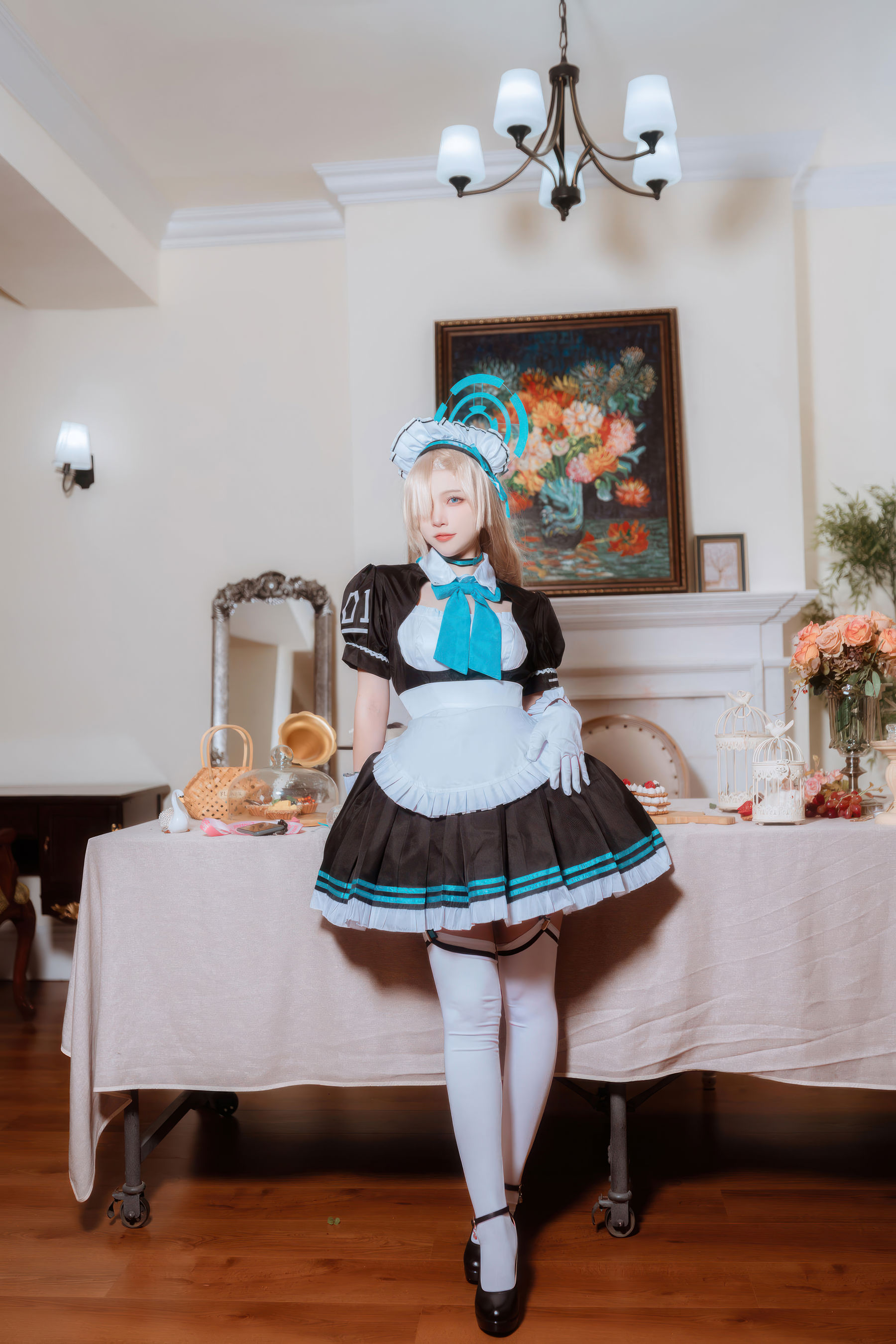 人气Coser 二佐Nisa - 蔚蓝档案 一之 濑明日奈 女仆
