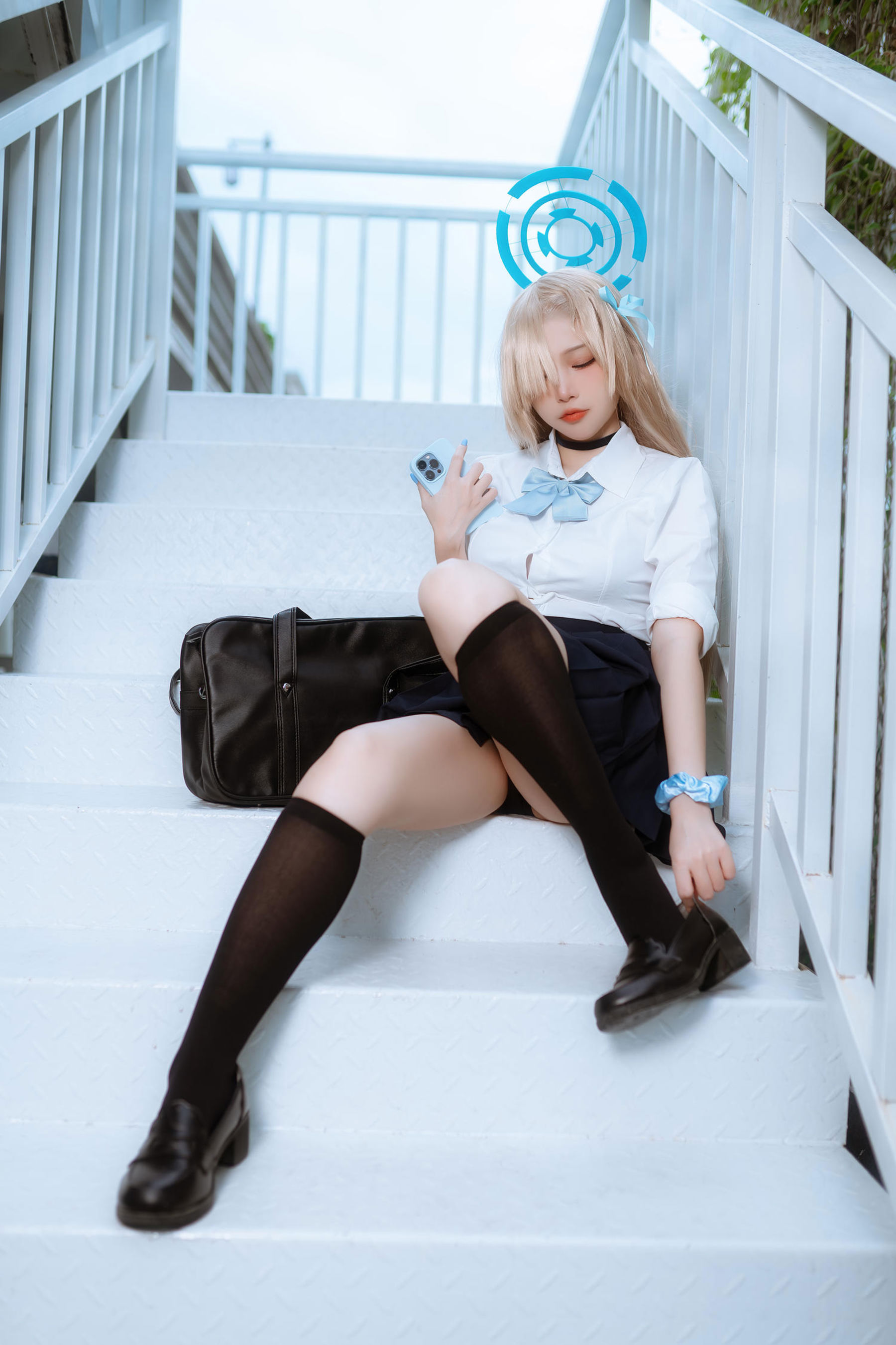 人气Coser 二佐Nisa - 蔚蓝档案 一之 濑明日奈 JK制服