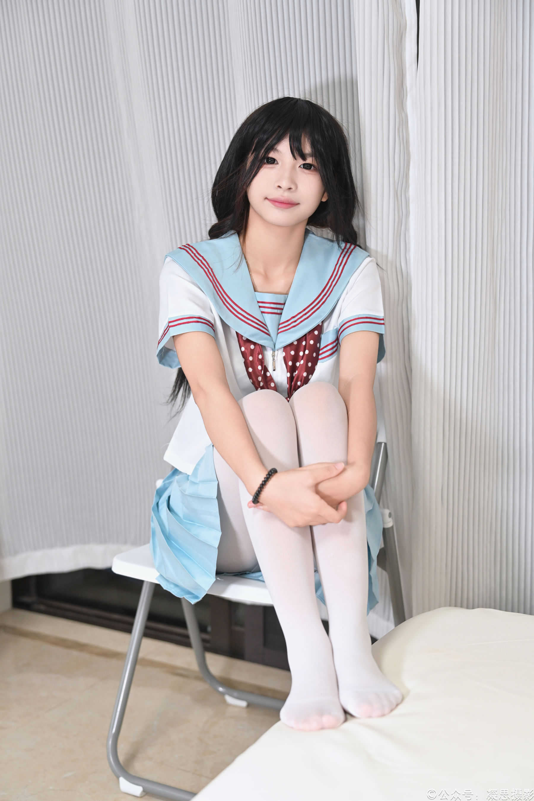 凝思摄影 No.053 沅沅 - jk制服、白丝、室内鞋