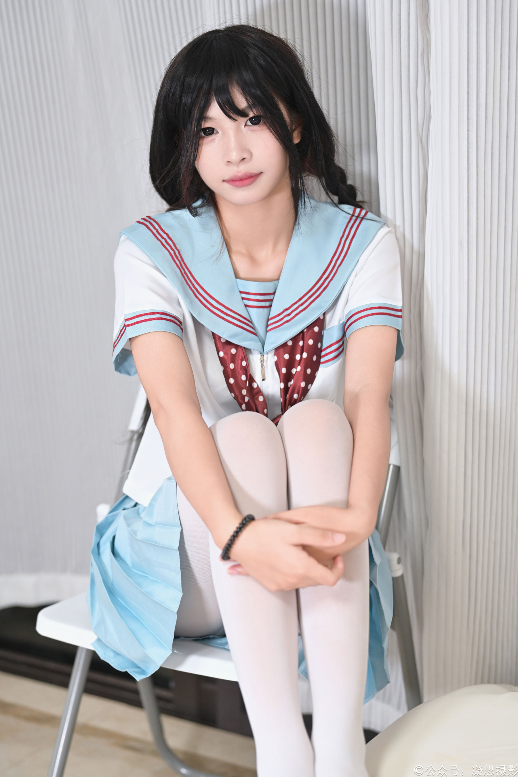 凝思摄影 No.053 沅沅 - jk制服、白丝、室内鞋