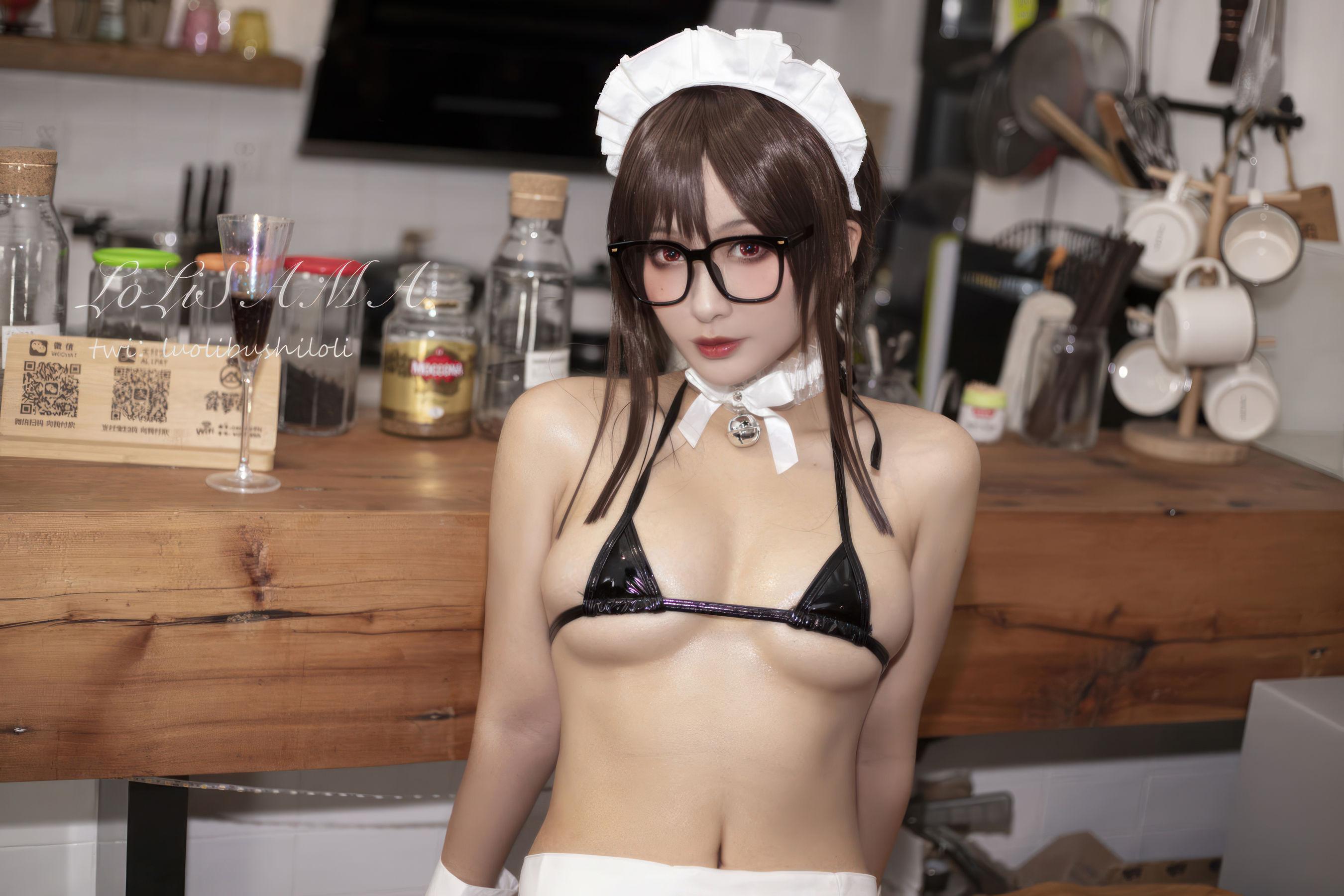 动漫博主 洛璃LoLiSAMA - 虞姬 女仆比基尼
