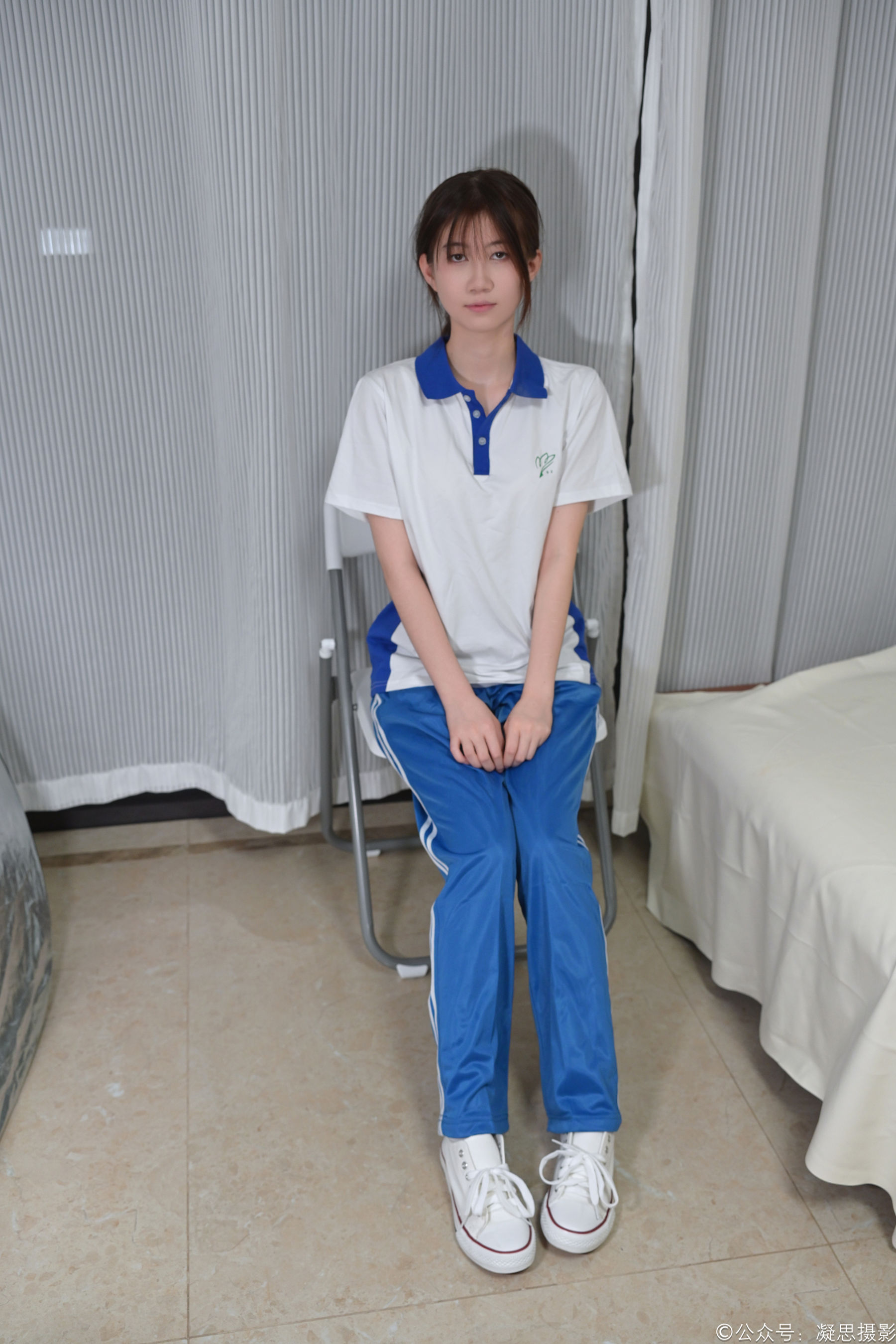 凝思摄影 No.056 小慧 - 校服、短白袜、帆布鞋