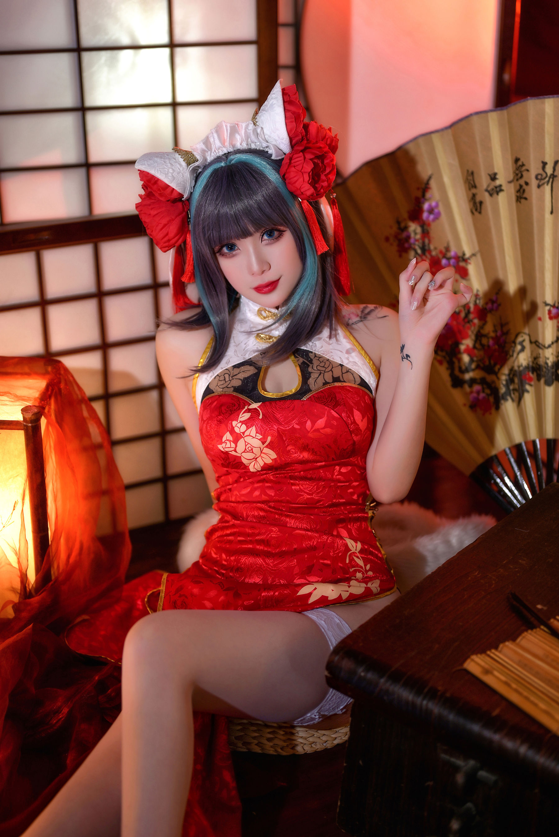 Zyra秋 - 碧蓝航线 柴郡 红旗袍