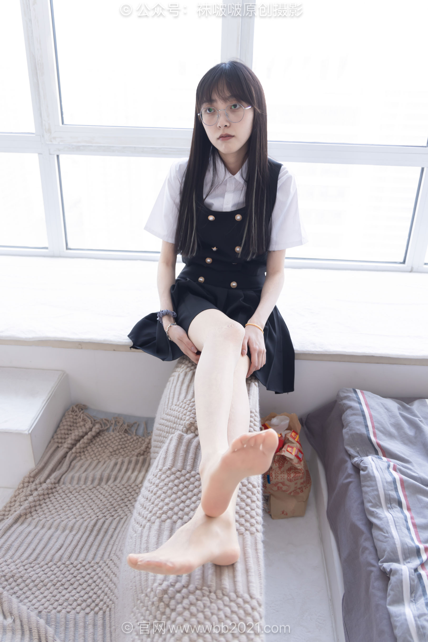 BoBoSocks袜啵啵 No.657 稚予 - 板鞋、帆布鞋、油亮薄肉丝、裸足、jk制服