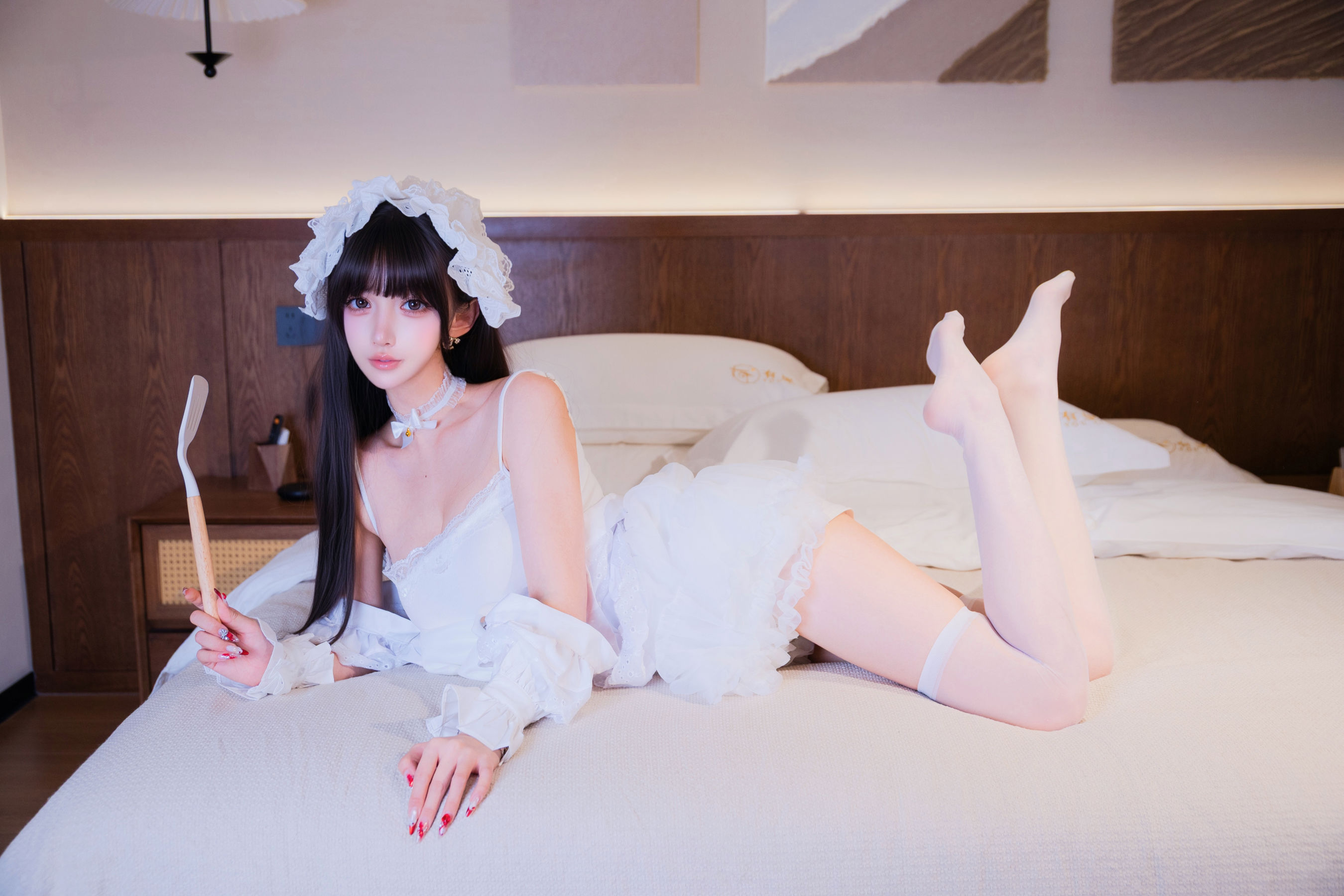 斗鱼米线线sama写真 - 厨娘女仆