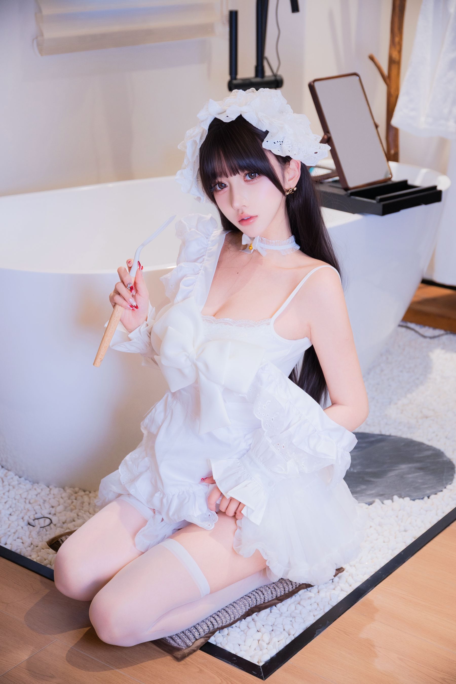 斗鱼米线线sama写真 - 厨娘女仆