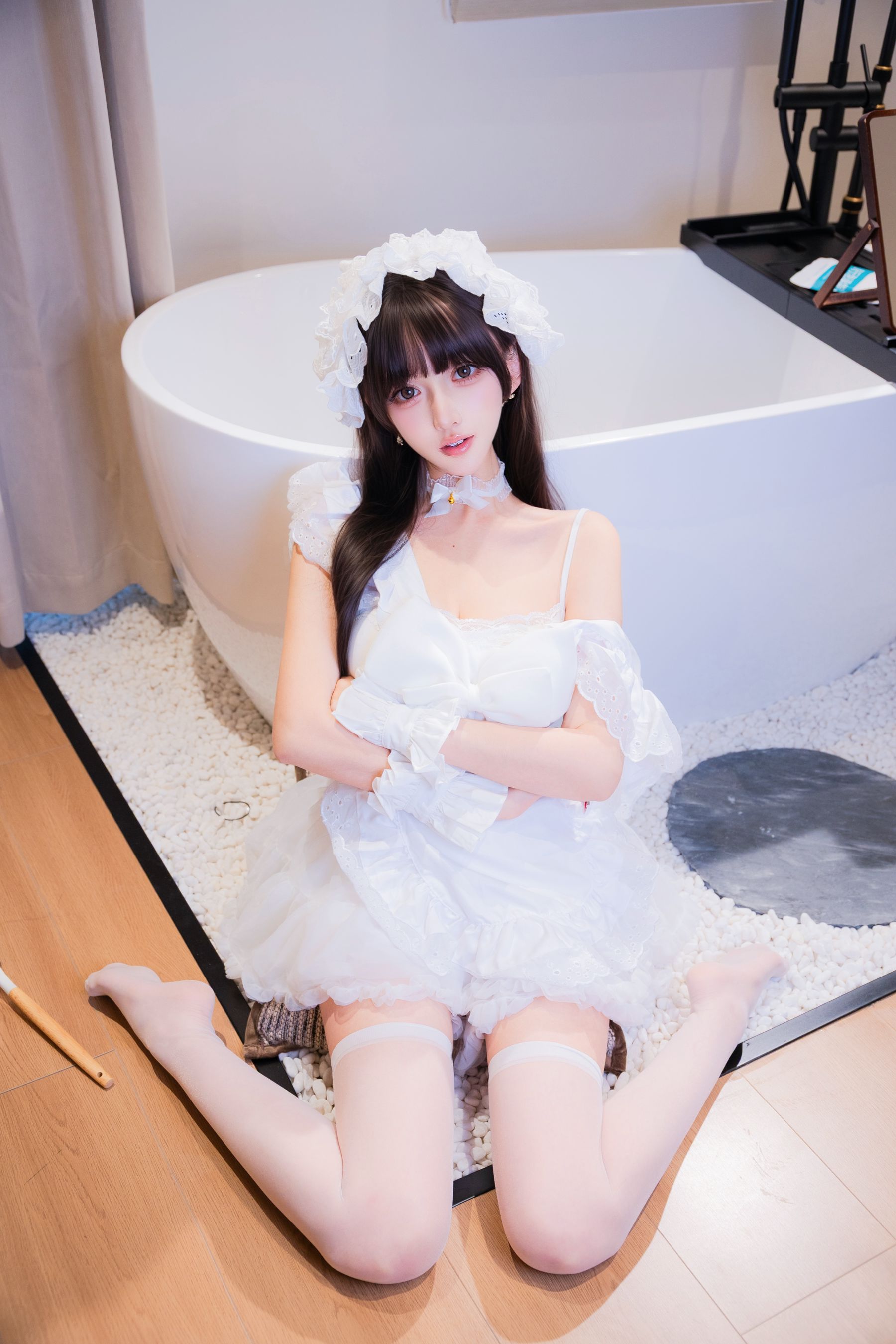 斗鱼米线线sama写真 - 厨娘女仆