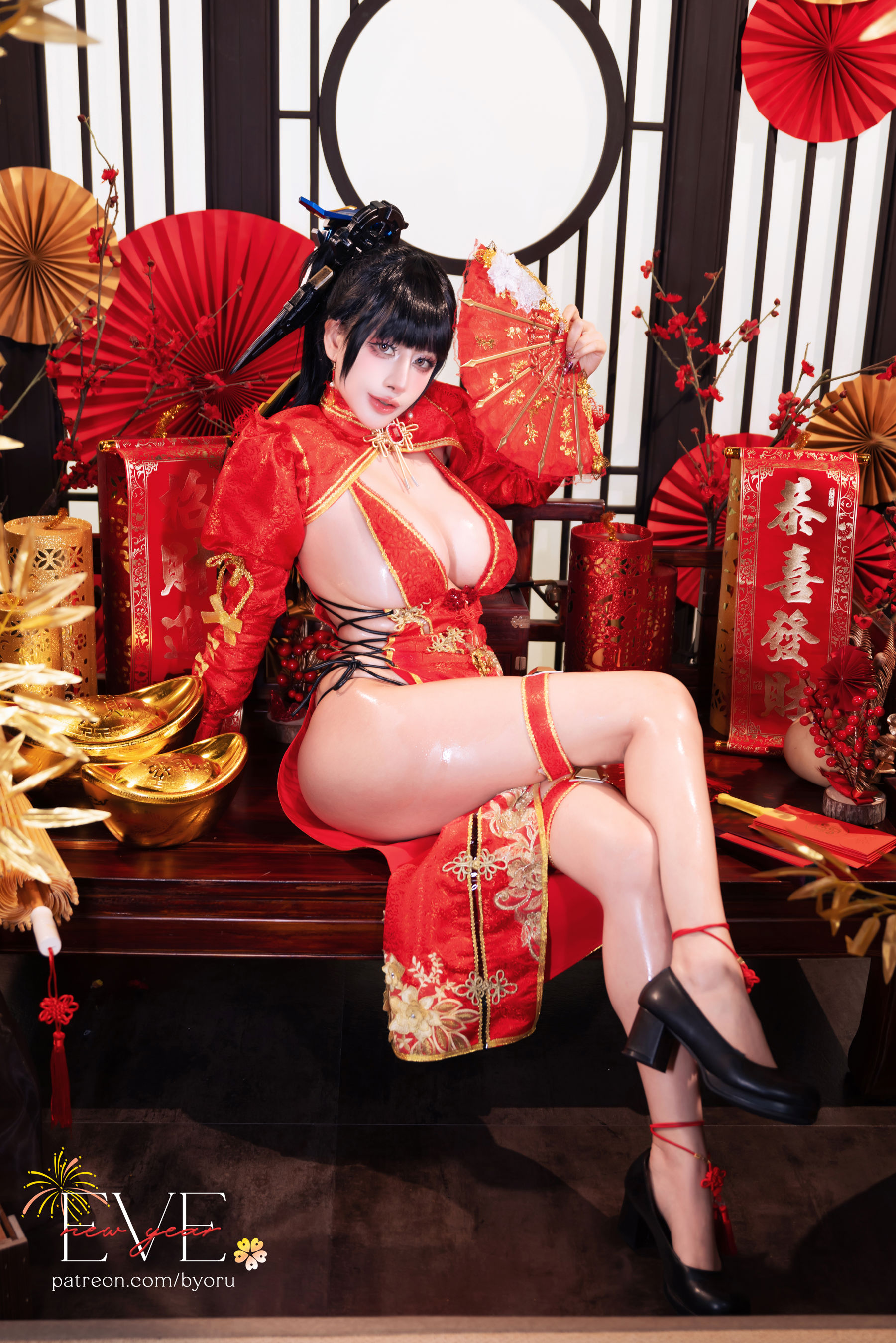 日本性感萝莉Byoru - Eve New Year Qipao
