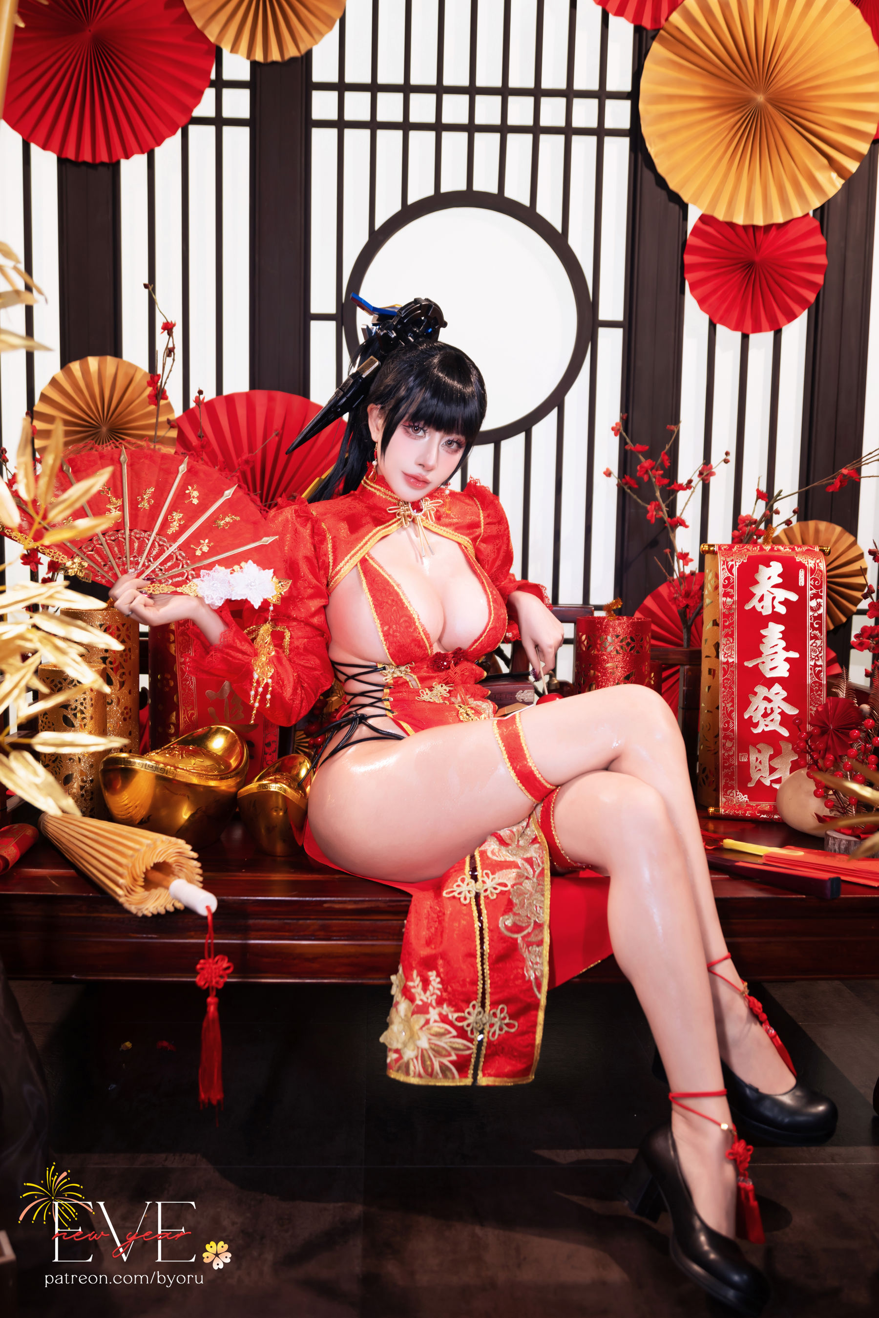 日本性感萝莉Byoru - Eve New Year Qipao
