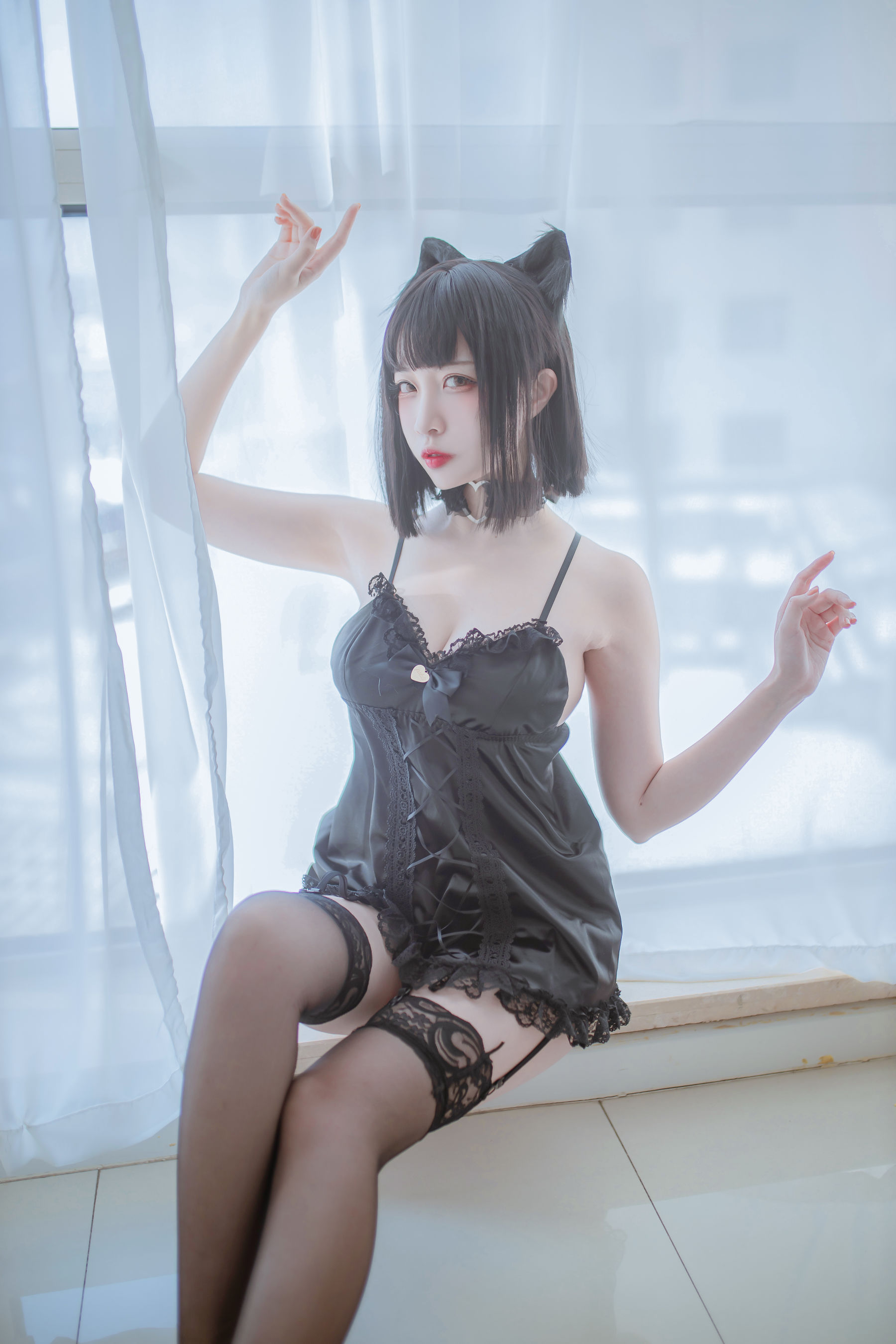 Cosplay日奈娇 私房双人猫耳