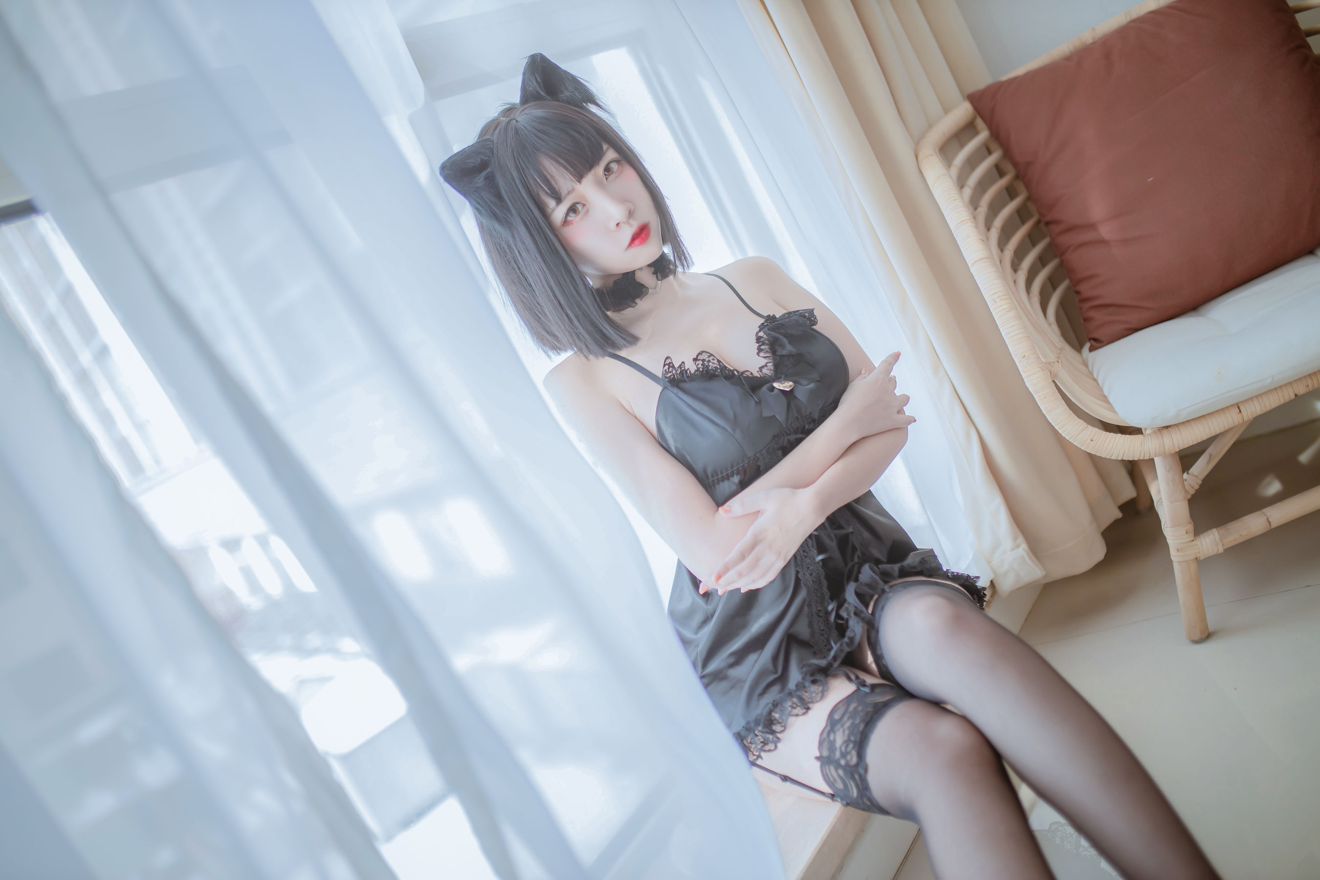 Cosplay日奈娇 私房双人猫耳