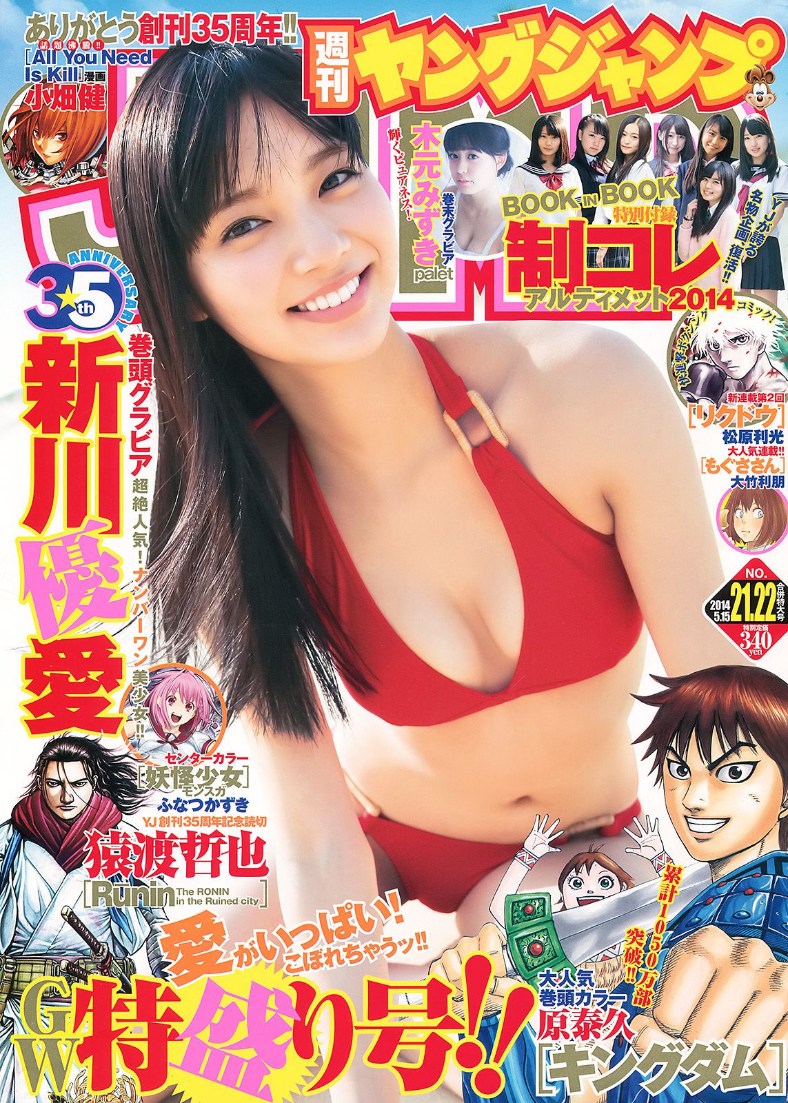 新川優愛 木元みずき 制コレ アルティメット2014 [Weekly Young Jump] 2014年No.21-22写真杂志