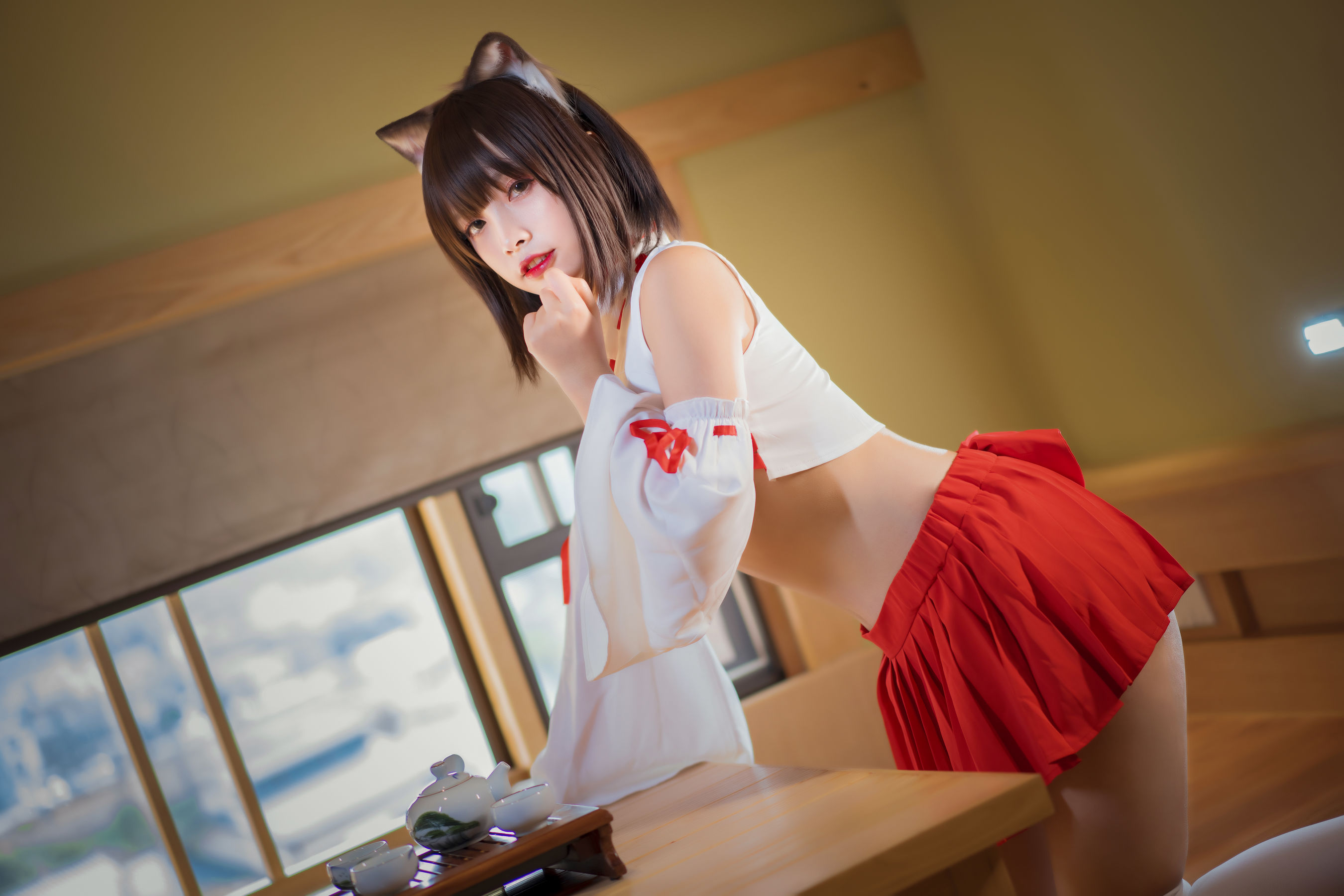 [福利COS] Neko-薇薇 - 巫女